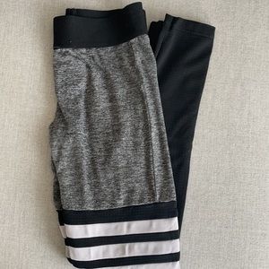 Bombshell sportswear leggings - gray, white, black